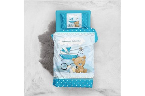 MONOHOME ANNEANNE TATLISI 3D PAMUK SATEN BEBEK NEVRESİM TAKIMI
