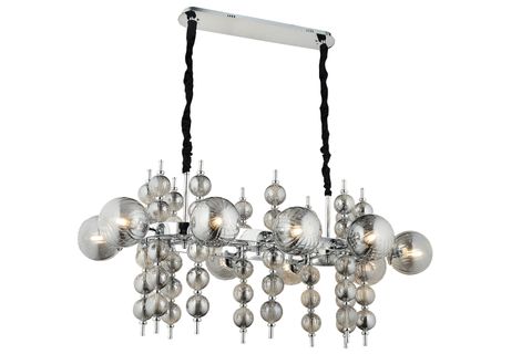 LAMPALUCE REGİNA ONLU AVİZE, KROM, 70X100