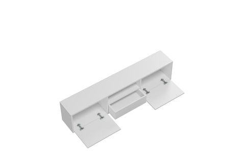 DROPDD TV SEHPASI, BEYAZ SİYAH DUVARA MONTAJ, 1331DROPDD 128