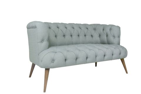 WEST MONROE LOVESEAT İKİLİ KOLTUK, CEVİZ AYAK, İNDİGO MAVİ
