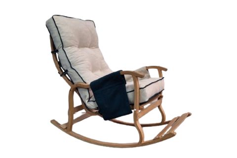 MOSSO AHŞAP ÇİFT MİNDERLİ SALLANAN SANDALYE, PETROL YEŞİLİ