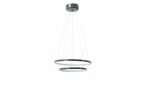 ÇEMBER İKİLİ LEDLİ AVİZE, FÜME, 3 RENK