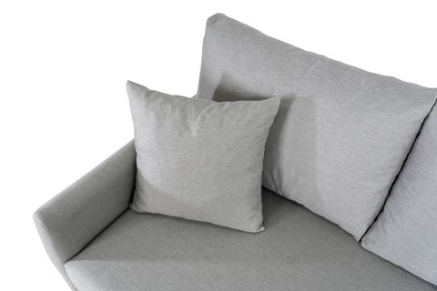 MELVA PUFLU KÖŞE KOLTUK, TAŞ GRİ