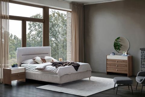 MADERA YATAK ODASI TAKIMI, AHŞAP KAPAKLI