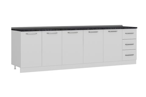 MİNAR 280 CM MUTFAK DOLABI BEYAZ 280-B1-ALT MODÜL
