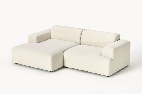 ELSA KETEN MİNİ KÖŞE KOLTUK, SOL KÖŞE, KIRIK BEYAZ