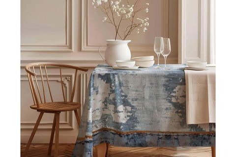 OKYANUS ESİNTİSİ PAMUK MASA ÖRTÜSÜ, 100X100 CM