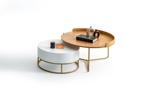 OSEDİON ORTA SEHPA, BEYAZ SÜTLÜ KAHVE