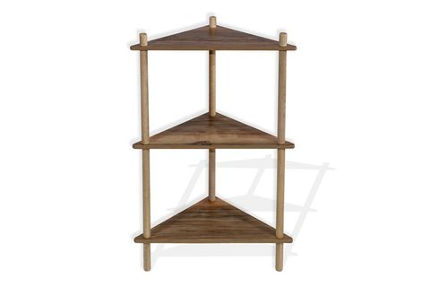 ASUDEHOME AHŞAP SAKSILIK, 3 KATLI, KAHVERENGİ, NO 4