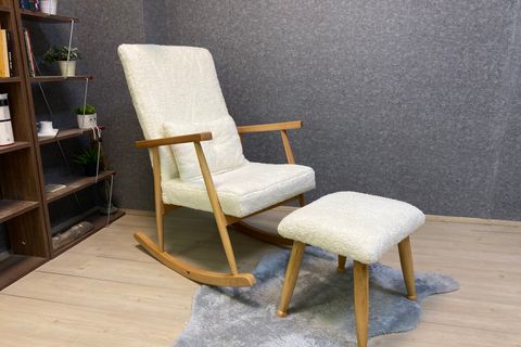 ASEDİA TREND TEDDY PUF, TEDDY KREM, NATUREL AYAK