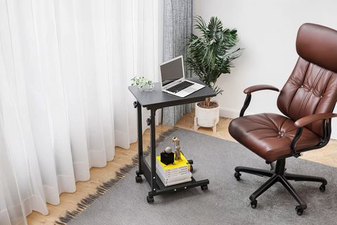 YÜKSEKLIK AYARLI YARDIMCI C SEHPA, ANTRASİT, 60X40