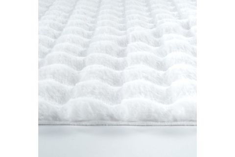 DARCİO BUBBLE YUMUŞAK DOKULU POST HALI, OVAL, BEYAZ, 50X80