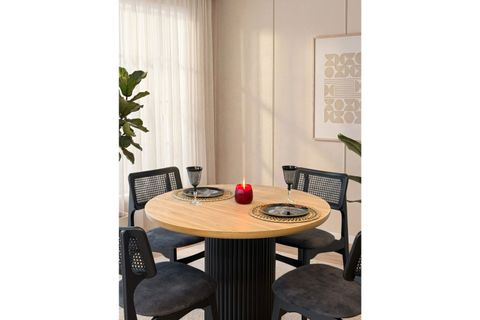 ELORA ÇİZİLMEZ MASA TAKIMI, 100X100