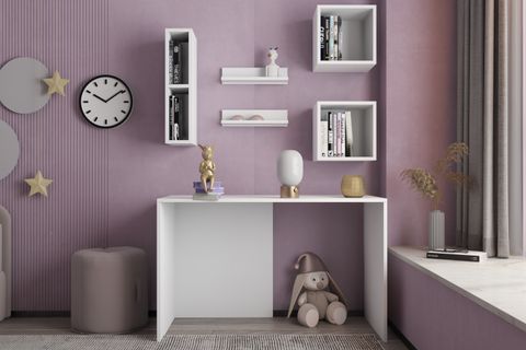 MODÜLER ÇALIŞMA MASASI, DUVAR RAF SETİ