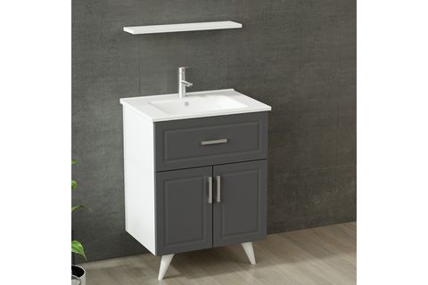 SANYA BANYO DOLABI 65CM AY2K1Ç 1YA1R ETJ BEYAZ ANTRASİT