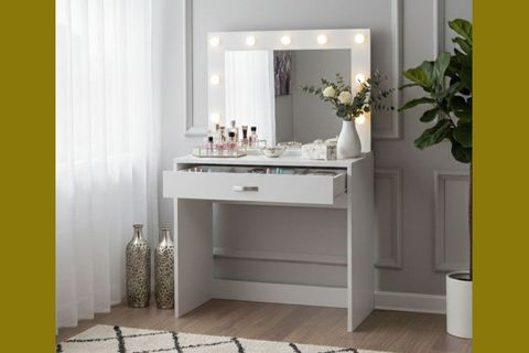 ARYA NOVELLA IŞIKLI MAKYAJ MASASI, BEYAZ