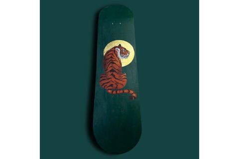 HOLY TIGER KAYKAY EL YAPIMI AHŞAP DUVAR DEKORU