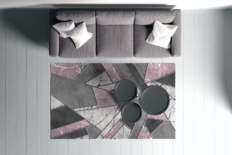 HALI VAGONU DİJİTAL BASKI HALI S-152, YIKANABİLİR, 100X200