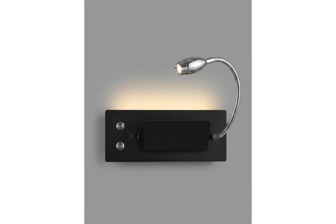FLEXİLUME 360° DÖNEBİLEN, USB ŞARJLI LED OKUMA LAMBASI, SİYAH