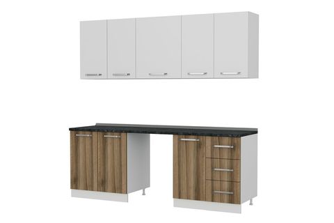 MİNAR 220 CM MUTFAK DOLABI BEYAZ DORE 220 D11