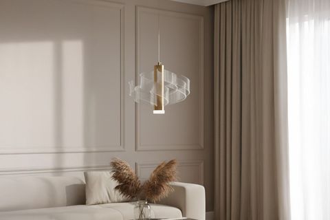 YEL 4 LED AVİZE, GOLD