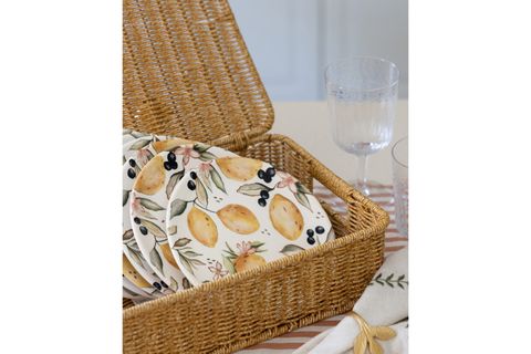THE MİA LİMONCELLO PASTA TABAĞI 6LI SET 19 CM LMN012