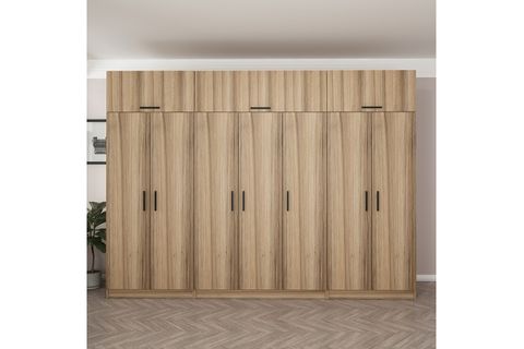 MİNAR KALE GARDIROP 8,  7 KAPAKLI,  190 CM