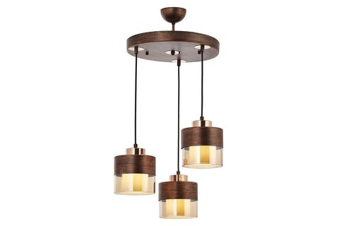 AVONNI AV-60193-3T-CPR BAKIR PATİNA BOYALI MODERN AVİZE 40 CM
