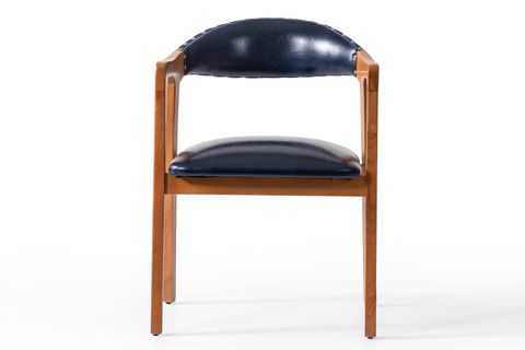 NAPOLYON AHŞAP SANDALYE, LACİVERT CEVİZ