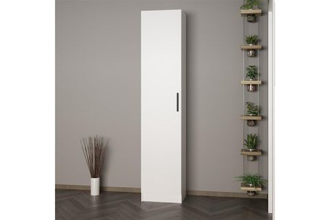 KALE 210 CM 1 KAPAKLI 1B RAF PORTMANTO, BEYAZ
