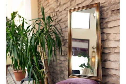 MONE SALON OFİS BOY AYNASI, BRONZ ÇERÇEVE, 40X105