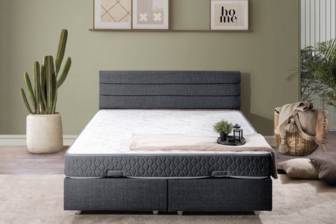 SOFİA BAZA BAŞLIK LETTO YATAK SETİ, ANTRASİT, 150X200