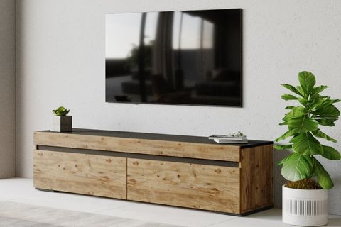 YURUDESİGN FUTURE TV ÜNİTESİ, ANTRASİT ÇAM