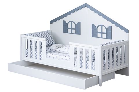 ERDEK YAVRULU MONTESSORİ YATAK, GRİ, 90X190