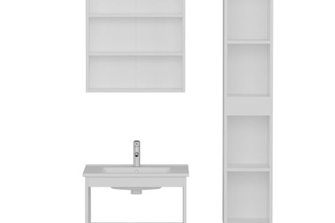 VERA BANYO DOLABI 65CM AS2K+2K2A+ETJ+BOY BEYAZ ANTRASİT