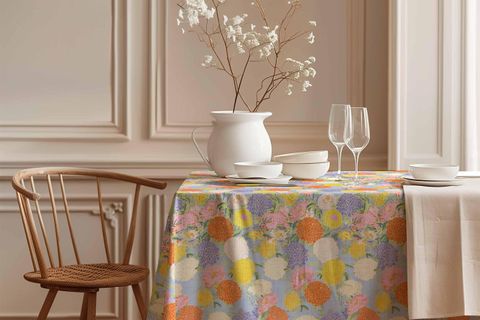 GÖKKUŞAĞI BAHÇESİ PAMUK MASA ÖRTÜSÜ, 150X250 CM