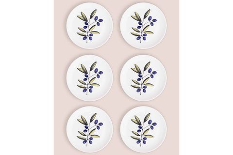 THE MİA OLİVOS PASTA TABAĞI 6LI SET 19 CM OVS0001