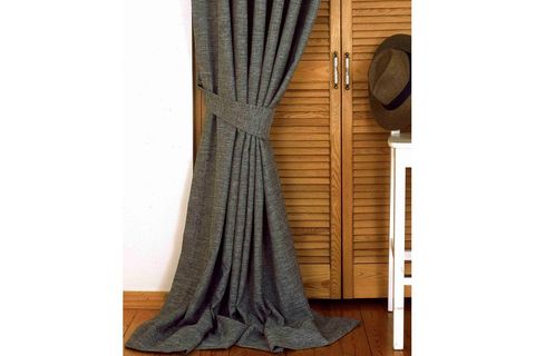 MASSARELLİ FON PERDE KETEN AÇIK GRİ PİLESİZ 90X260