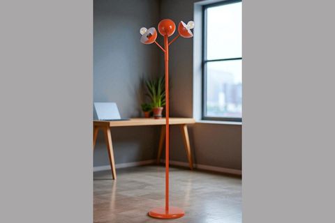 KÜRE TURUNCU LAMBADER, METAL BAŞLIKLI