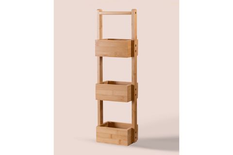 THE MİA BAMBU 3 KATLI DÜZENLEYİCİ RAF, 65X20X13 CM