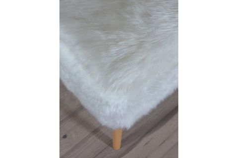 PRAGA KARE PUF BEYAZ PELUŞ