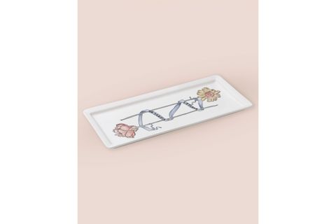 THE MİA LUV DİKDÖRTGEN SERVİS TABAĞI 35X16 CM