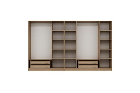 NİSA PLUS 7 KAPAKLI 4 ÇEKMECE DOLAP DORE PLUS DORE REFLEKTE CAM
