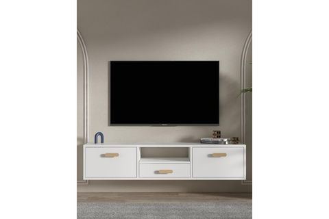 DROPDD TV SEHPASI, BEYAZ SAFİRMEŞE DUVARA MONTAJ, 1328DROPDD 32