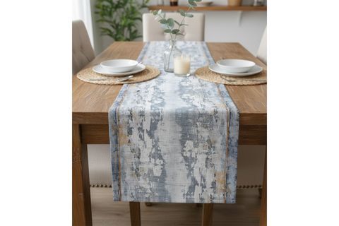 OKYANUS ESİNTİSİ PAMUKLU MASA RUNNER, 0039 50X150