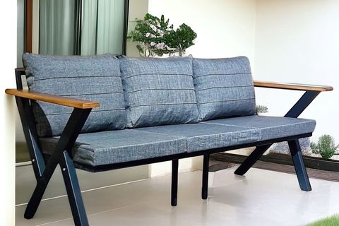 MİLAS BAHÇE BALKON TAKIMI, 3+1+1, ANTRASİT