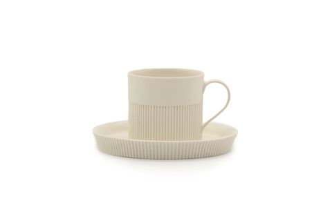 FLUTED TÜRK KAHVESİ FİNCANI, KREM