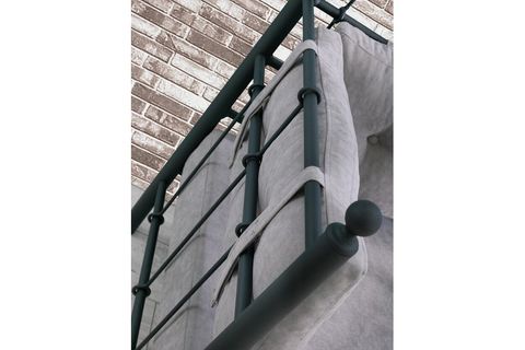 LALAS METAL SOFA SEDİR SİYAH 70X200CM