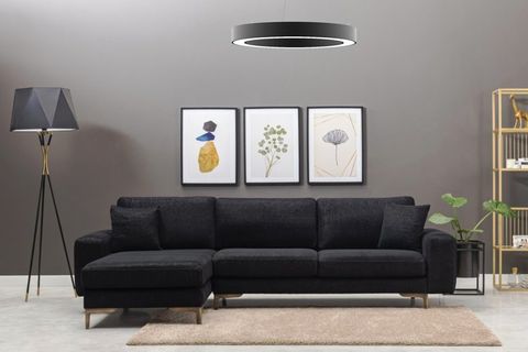 HEGZA ANELLO LED AVİZE BEYAZ IŞIK SİYAH