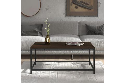 BELLA METAL AHŞAP ORTA SEHPA, SİYAH